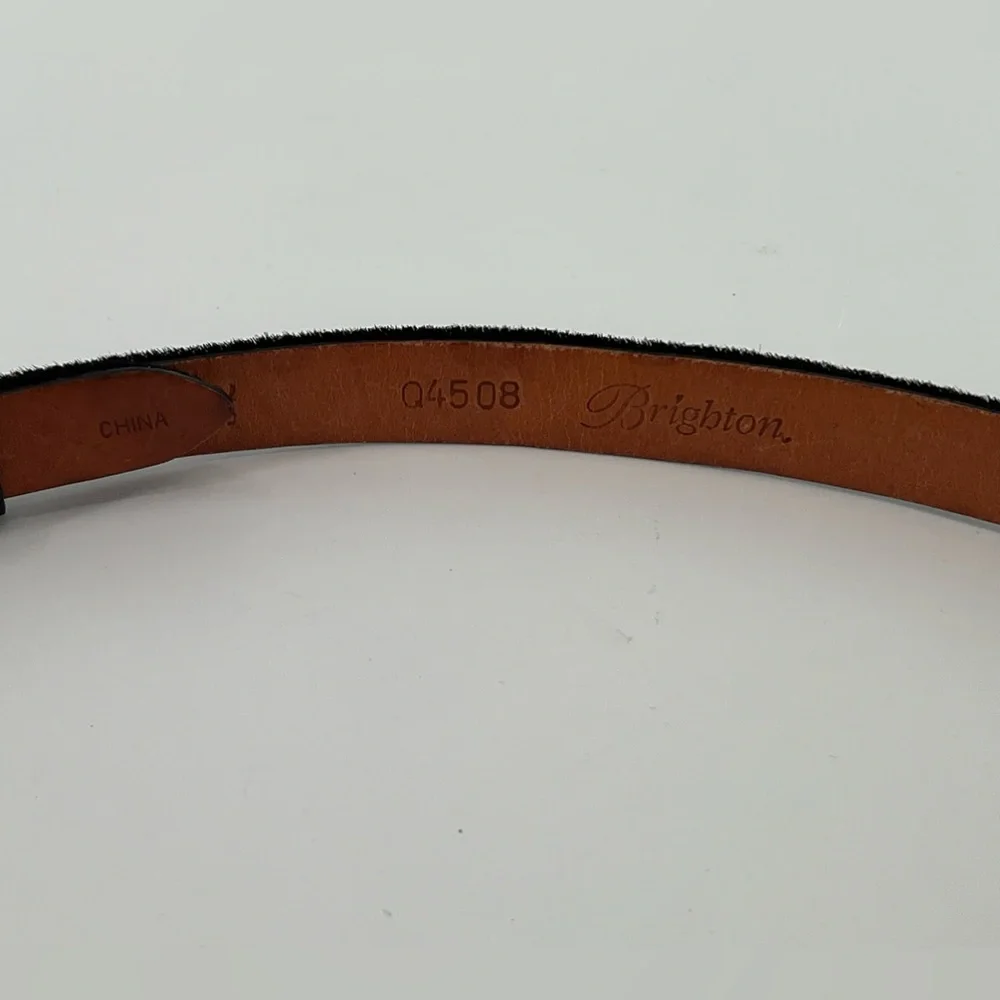 Vintage Brighton Skinny Calf Hair Belt‎ ML/32